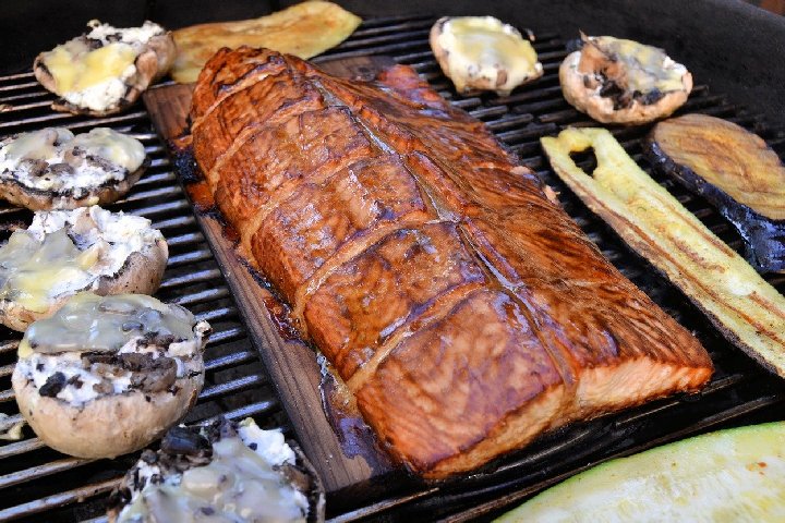 Salmon barbecue